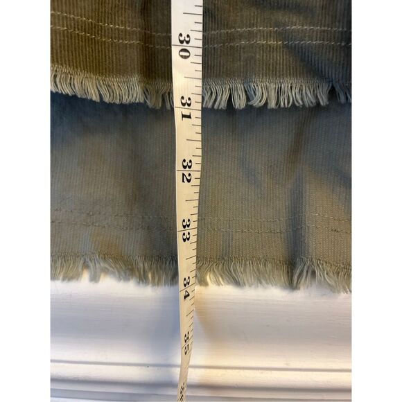 aerie oversized corduroy 1/4 zip pullover olive green size M can fit L! Boho  la - Picture 8 of 9